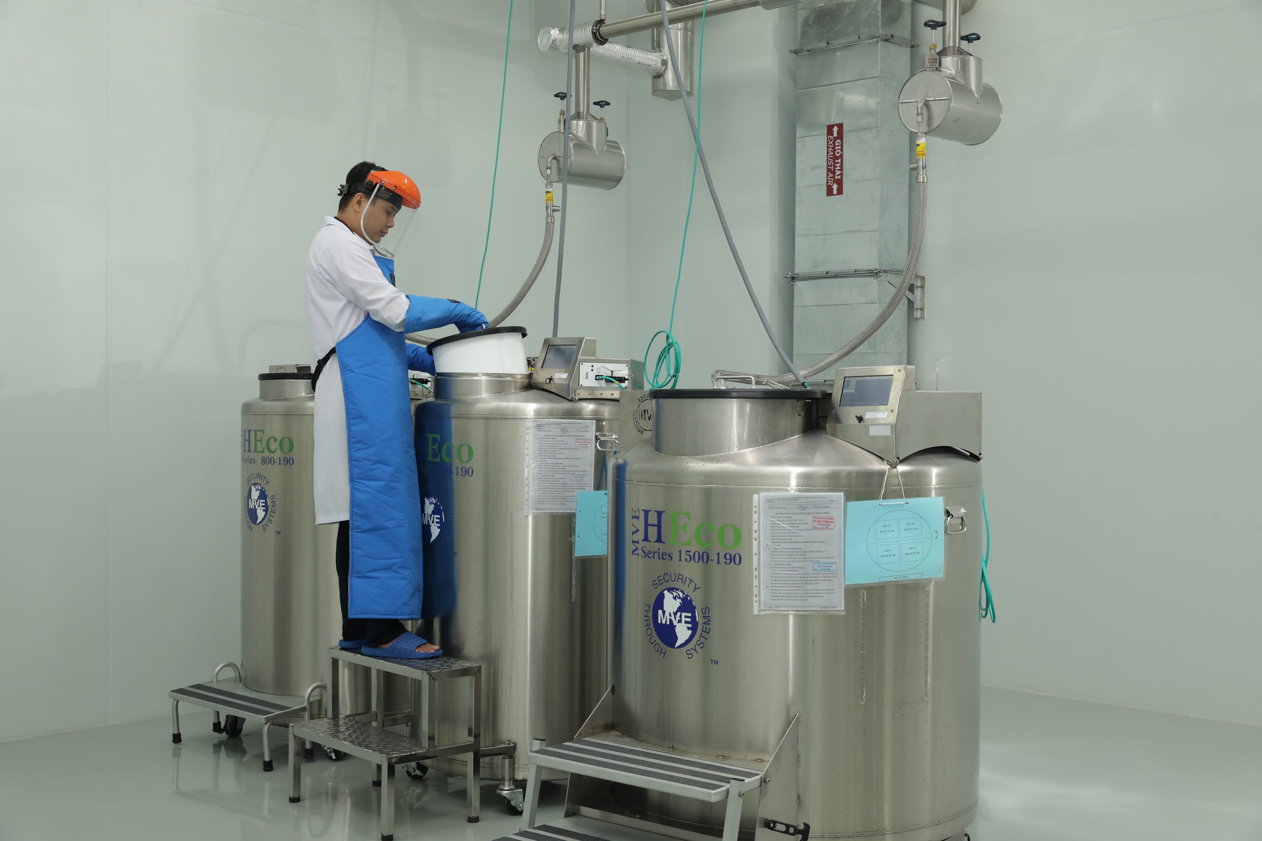Hệ thống lưu trữ, bảo quản Tế bào gốc máu dây rốn Hệ thống lưu trữ, bảo quản Tế bào gốc máu dây rốn
